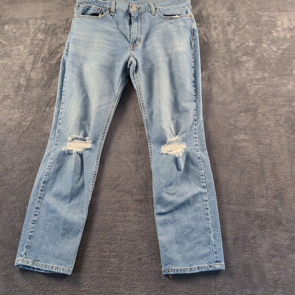 Levis 511 Jeans Men's Sz 36x30 Slim Fit Straight Leg Stretch Ripped Denim